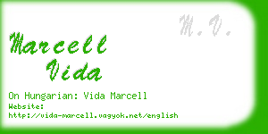 marcell vida business card